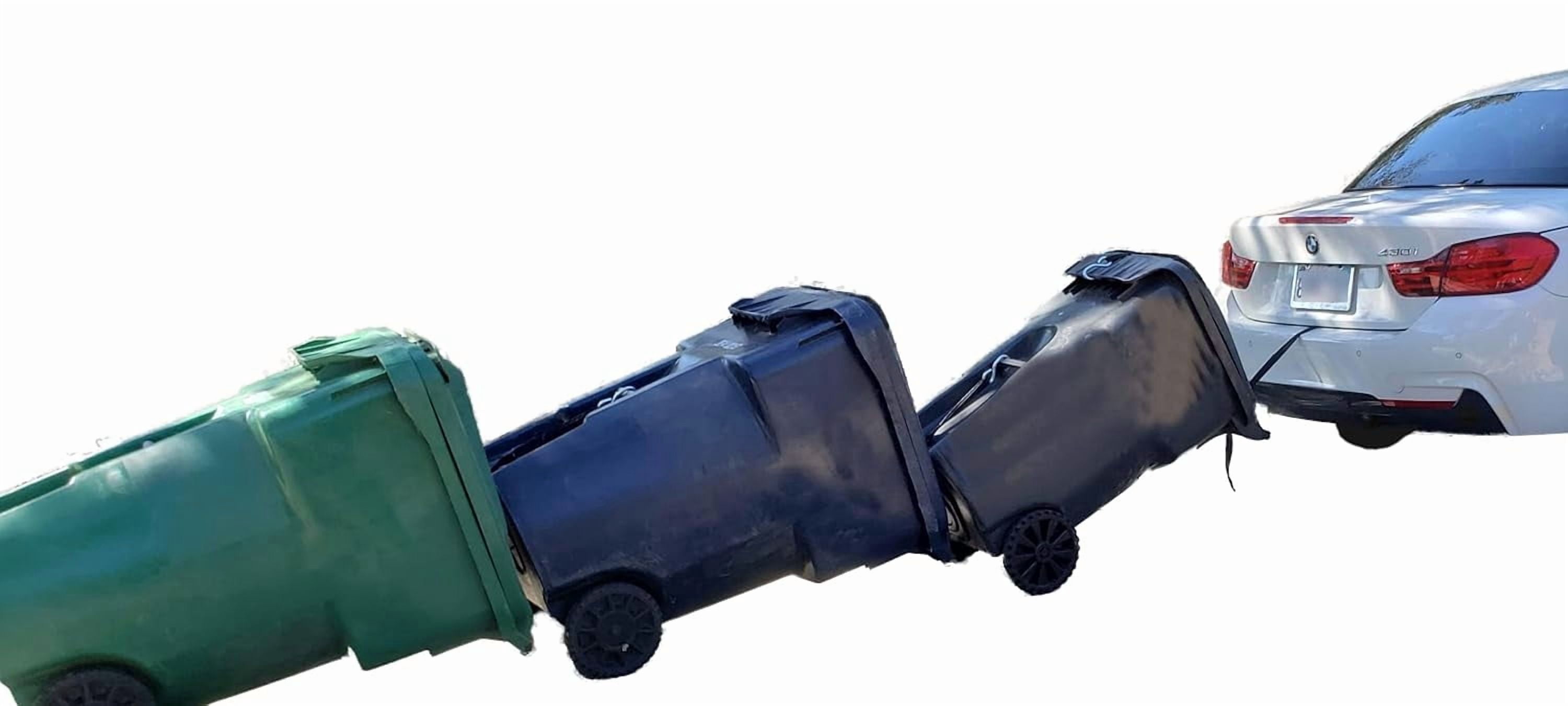 Trash Trainer Cart to Cart Strap for Garbage & Recycling Cans | Hitch-Free Multi-Cart Hauler System