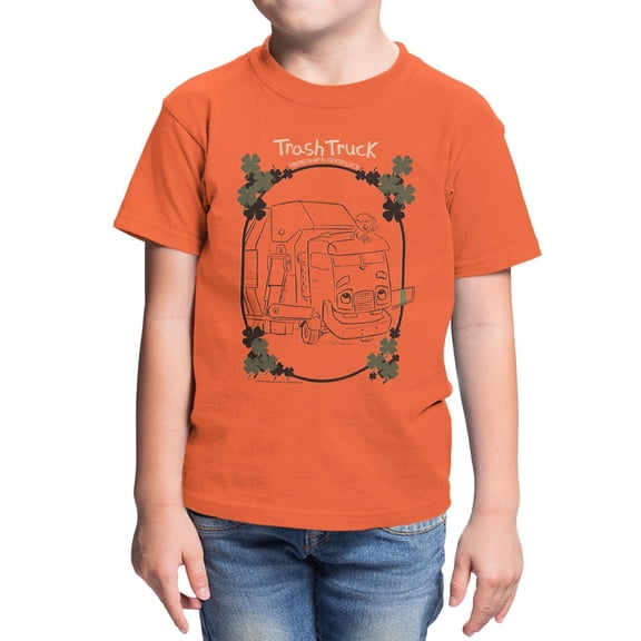 Trash Truck Friendship Is Good Luck Youth T Shirt (Orange, XS-XL)