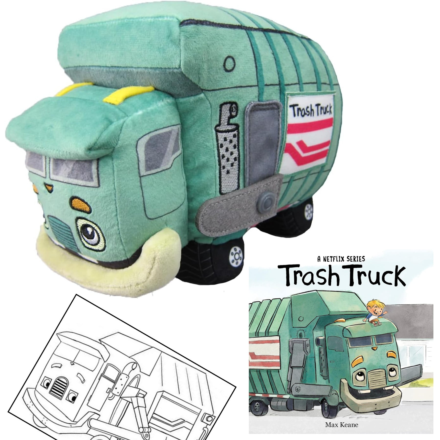 Trash Truck Gift Set Includes Board Book by Max Keane, Officially Licensed Plush Toy, and Coloring Page (New Adventures with The Joy of Friendship and Magic in Everyday Moments)