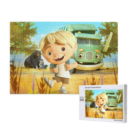 Trash Truck Jigsaw Puzzle,1000 puzzle pieces Gift Toys Art Home Decor