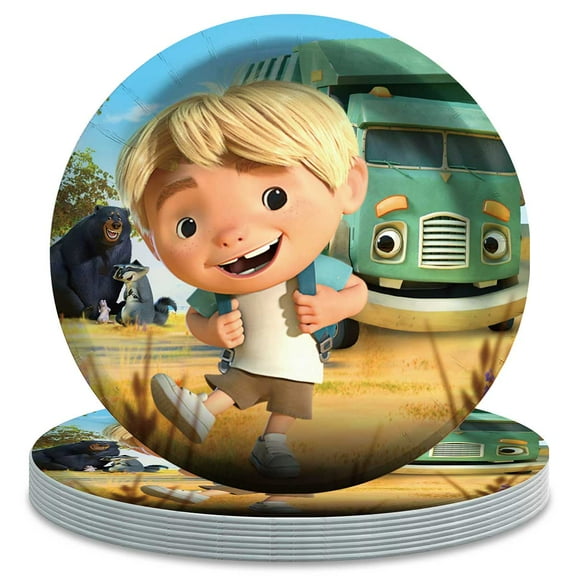 Trash Truck Birthday Decorations Plates Party Supplies Tableware Disposable Dinnerware