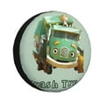 Trash Truck Spare Tire Cover Wheel Tire Cover Fit Trailer, RV, SUV and