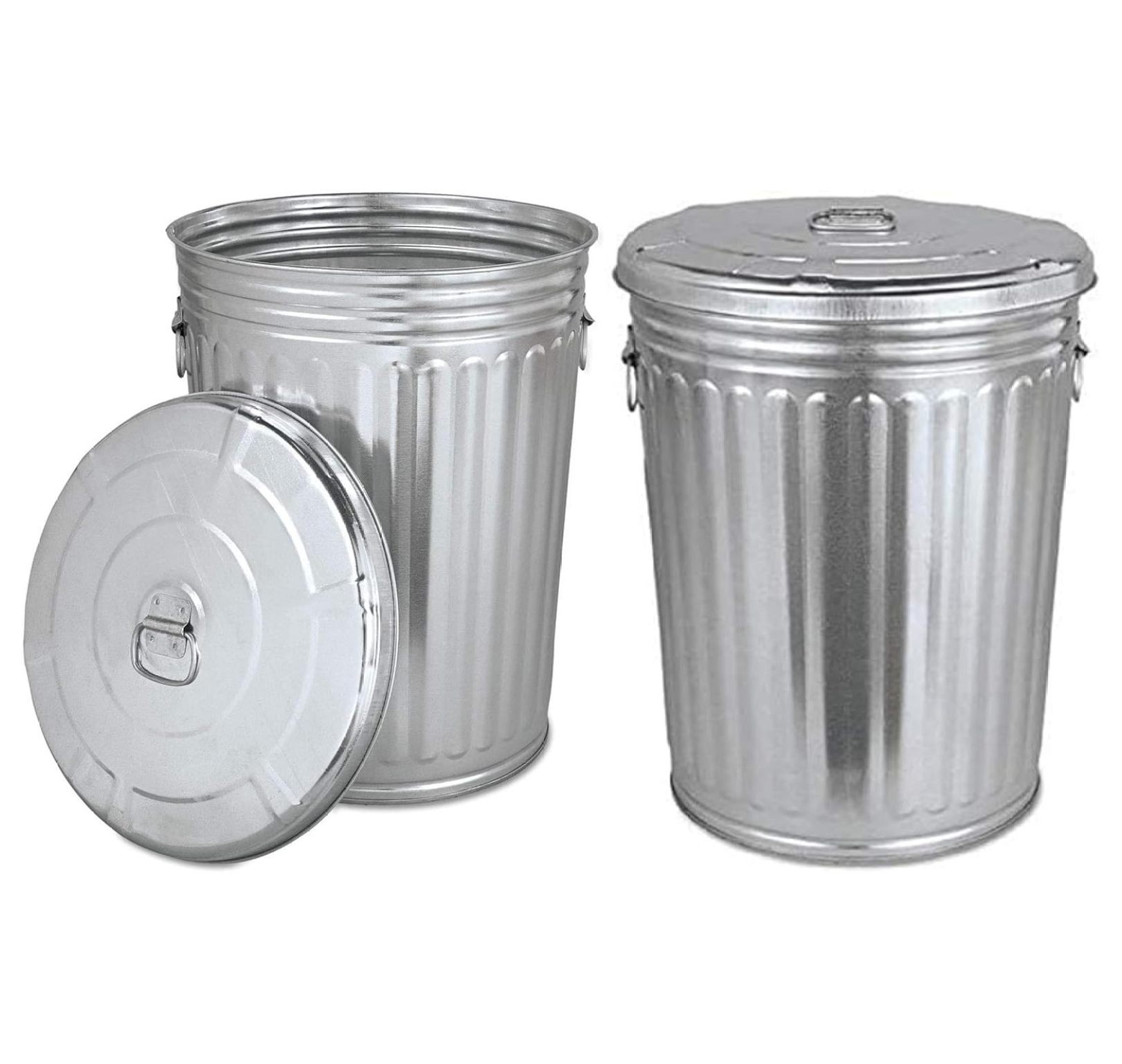 Trash can with lid PreGalvanized Trash Can with Lid Round, Steel