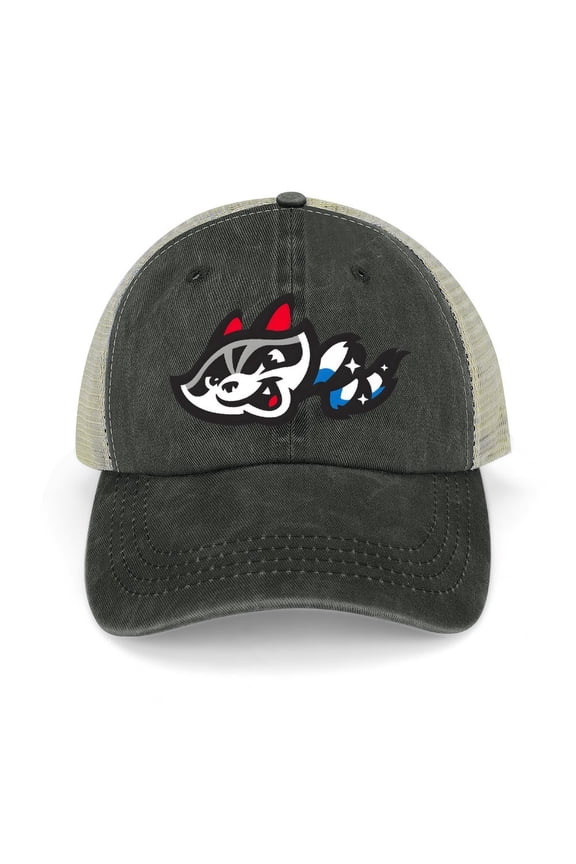 Trashed Panda Black Baseball Cap for Men Women, Adjustable Snapback Hats Trucker Hat