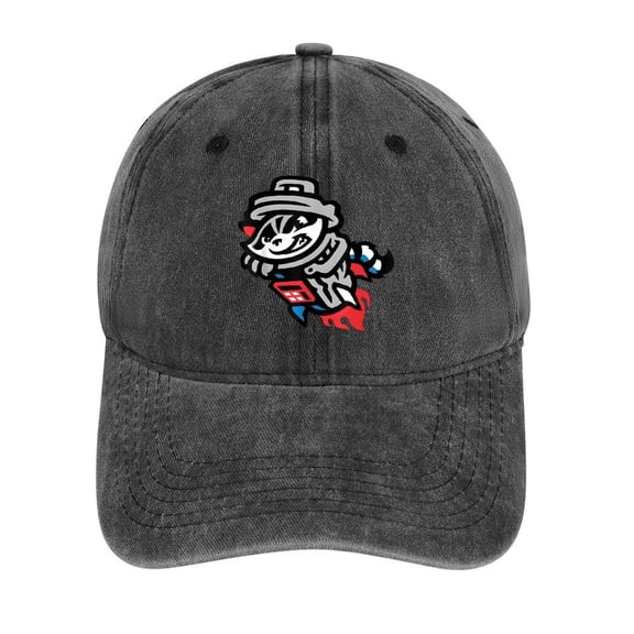 Trashed Panda Charcoal Baseball Cap for Men Women, Adjustable Snapback Hats Cotton Hat