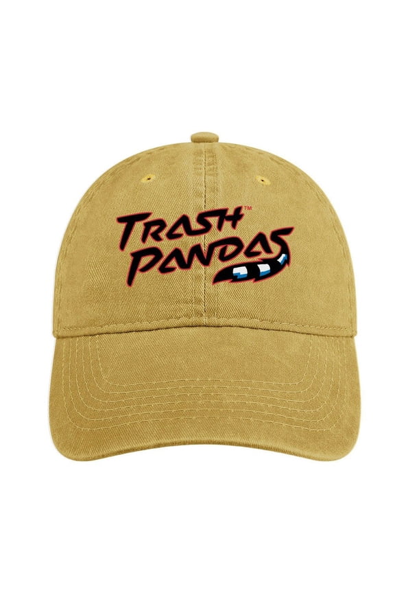 Trashed Panda Sand Colour Baseball Cap for Men Women, Adjustable Snapback Hats Cotton Hat