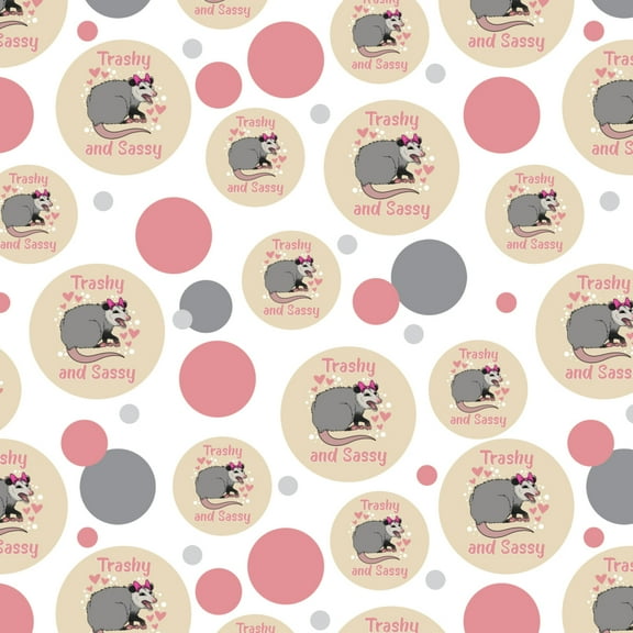 Trashy and Sassy Opossum Funny Premium Gift Wrap Wrapping Paper Roll