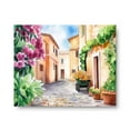 thumbnail image 1 of Trastevere Print, Rome Wall Art, Italian Cityscape Poster, Cobblestone Street Artwork, Mediterranean Travel Decor, Italy Home Decor #3789, Unframed Canvas Size 16x24, 1 of 4
