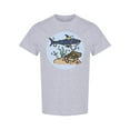 thumbnail image 1 of Trasure Shark T-Shirt Men -Image by Shutterstock, Male 3X-Large, 1 of 2