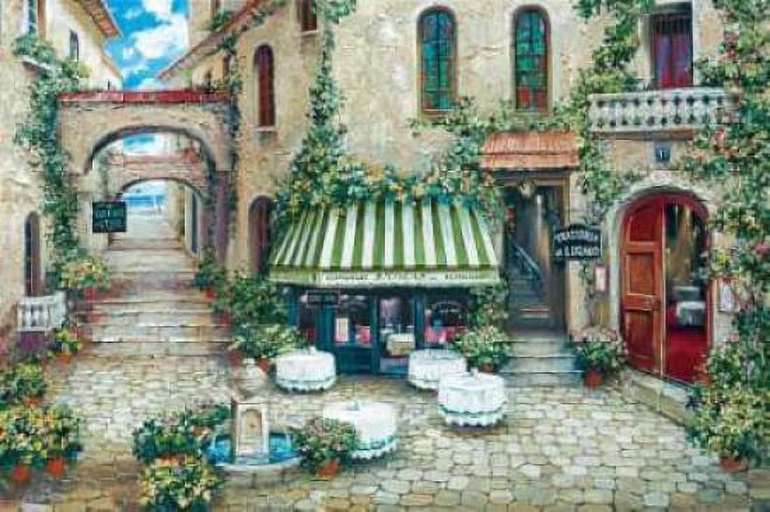 Trattoria di Lugano Canvas Art - Roger Duvall (12 x 18)