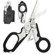 Trauma Shears,6 in-1 Emergency Response Shears with Protective Sheath,Medical Scissors Trauma Scissors for Outdoor Camping Rescue