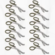 Trauma Shears 7.25" Emergency Shears, Stainless Steel Outdoor Camping Rescue Tools, Ideal for First Responders - Tan Handle