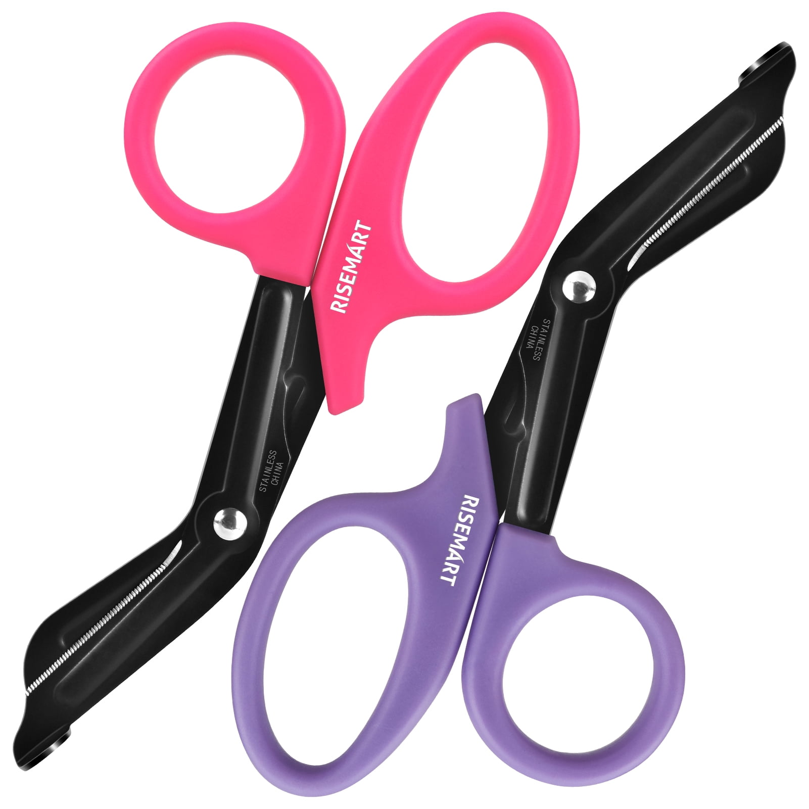 Trauma Shears Bandage Scissors for Nurses, 7.5" Fluoride Coated Non