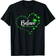 thumbnail image 1 of Traumatic Brain Injury Awareness Butterfly Believe T-Shirt, 1 of 4