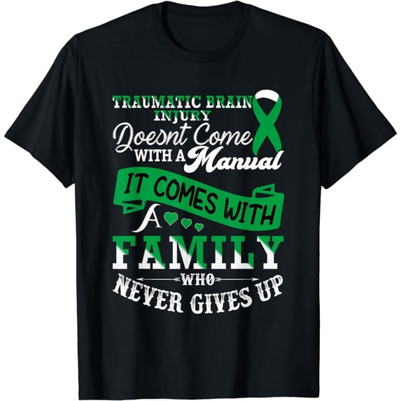 Traumatic Brain Injury Awareness Family Support T-Shirt