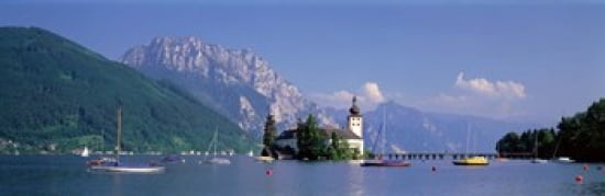 Traunsee Lake Gmunden Austria Canvas Art - Panoramic Images (36 x 12)