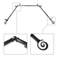 thumbnail image 1 of Traute 13/16" Bay Window curtain rod 20"-36", 38"-72" - Black,(ABay-27-2), 1 of 4