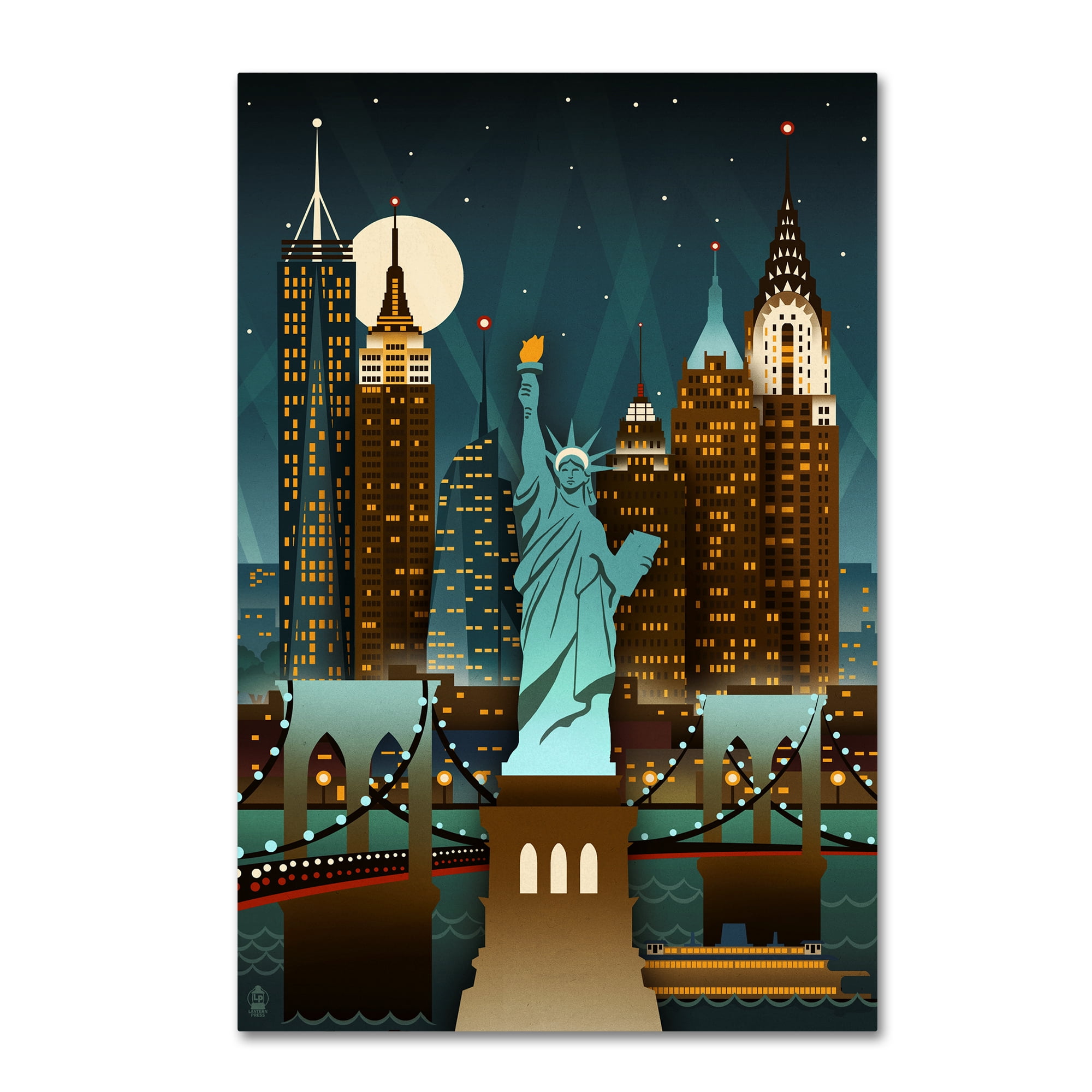 Travel 129' Canvas Art by Lantern Press