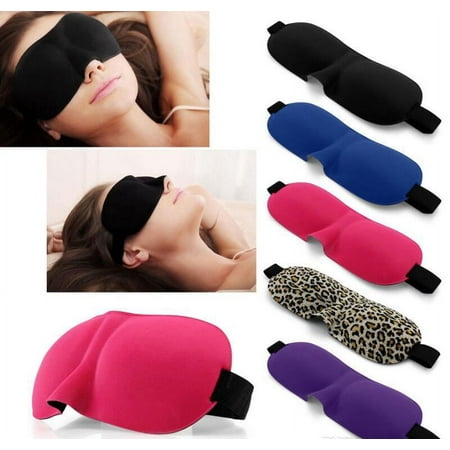 Travel 3D Eye Mask Sleep Soft Padded Shade Cover Rest Relax Sleeping Blindfold