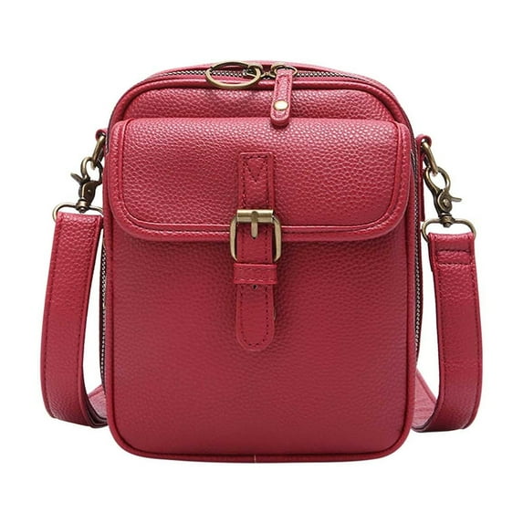 Travel Accessories, 2025 Upgraded Vintage Double Large Capacity Mini Messenger Bag Leather Small Purse Crossbody Shoulder Bag For Men And Women, Birthday Gifts
