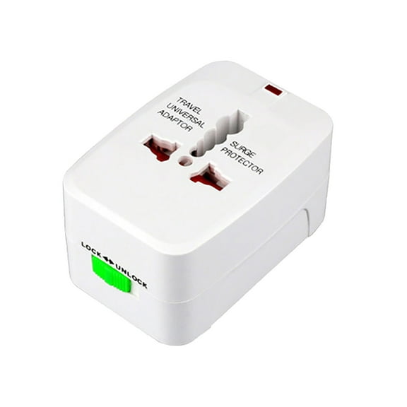 Travel Adapter Plug 6A Multipurpose General Power Outlet | Fire Retardant ABS | AC 250V 6A | Max 1500W | Portable Designs | Electrical Converter | 1 Pack