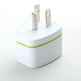 thumbnail image 1 of Travel Adapter Plug Converter | EU AU UK DE to USA Canada 3-Pin Compact Lightweight | Universal AC Power Adapter | White | ABS Metal | 0-250V 10A 1000W | Single Pack, 1 of 3