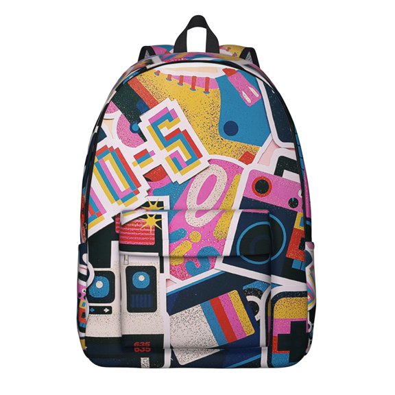 Travel Adventure Backpack - Explore Themed Waterproof College Backpack, Durable Lightweight Bookbag with Journey Inspired Design & Side Pockets