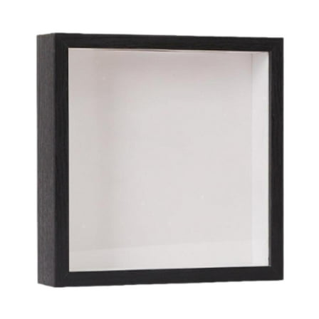Travel Adventure Shadow Box Frame Keepsake Ticket Storage Black Wood Suitable for Tabletop Wall Display