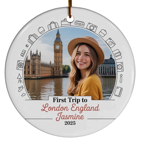 Travel Adventures Christmas Ornament Gift, First Trip to Adventure Christmas Ornament 2025, My First Trip Christmas Ornament for Family Friends