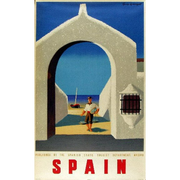 Travel Agency Art Spain Art Poster Metal Sign 8inx 12in Print on Metal 8x12 Square Adults Best Posters