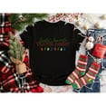 thumbnail image 1 of Travel Agent Christmas Tee T Shirt Graphic Tops Santas Favorite Lights Design Short Sleeve Black S-5XL, 1 of 5