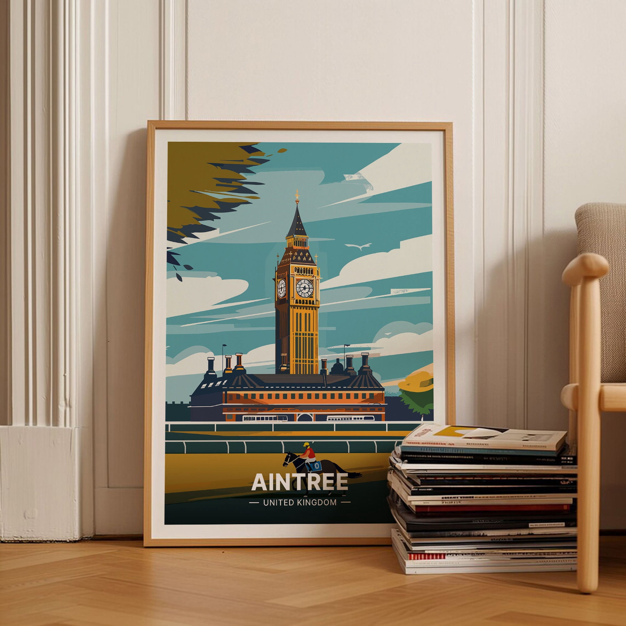 Travel Aintree Racecourse Horse Racing C20-1001 Poster , Poster Print ...