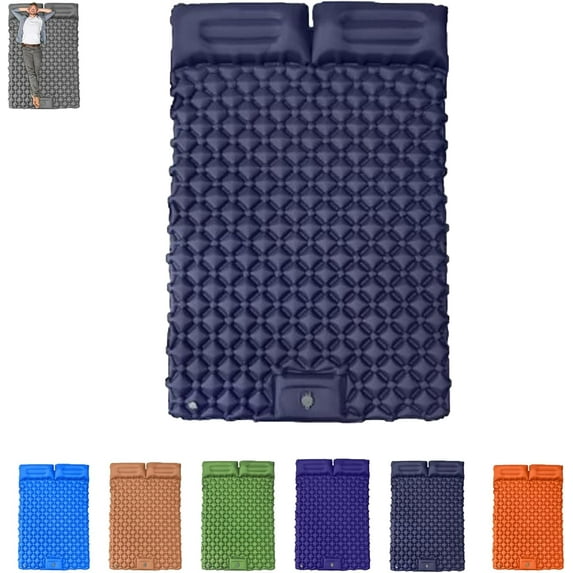 Travel Air Mattress- Inflatable Sleeping Pad, Waterproof Inflatable Camping Sleeping Pad, Foldable Camp Sleep Mat Travel Tent Gear for Parks Hiking Backpacking Picnic Walking Climbing