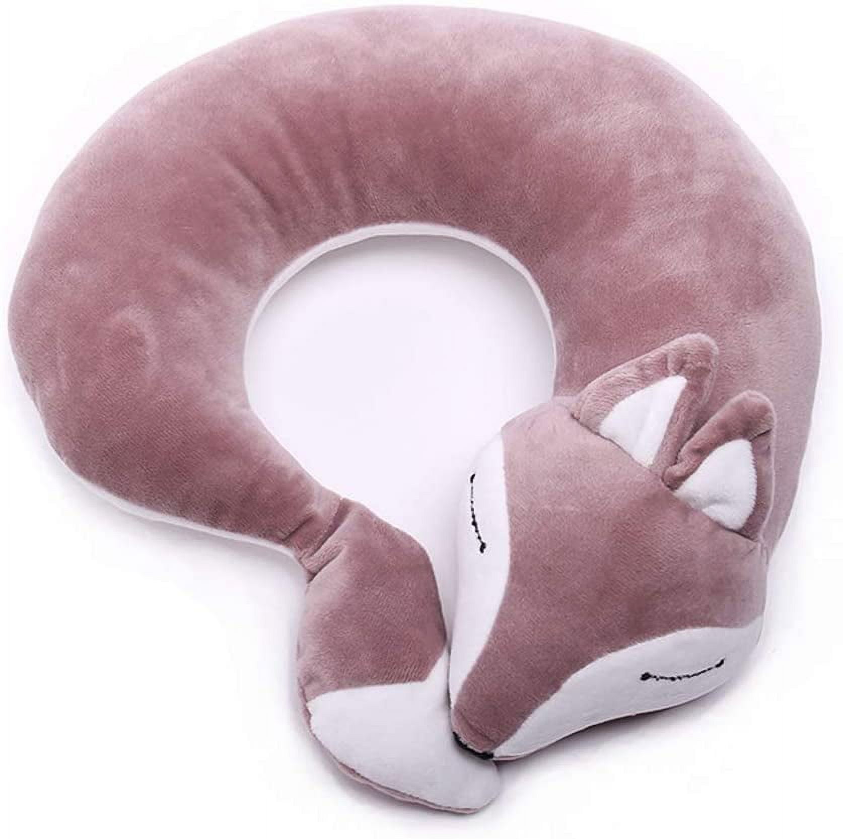 Travel Airplane Pillow Cartoon Fox U shaped Neck Pillow Creative Cartoon U shaped Pillow Cute Fox Travel Pillow Plush Warm Comfortable Luggage