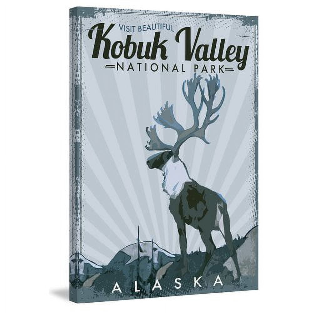 "Travel Alaska" Painting Print on Wrapped Canvas