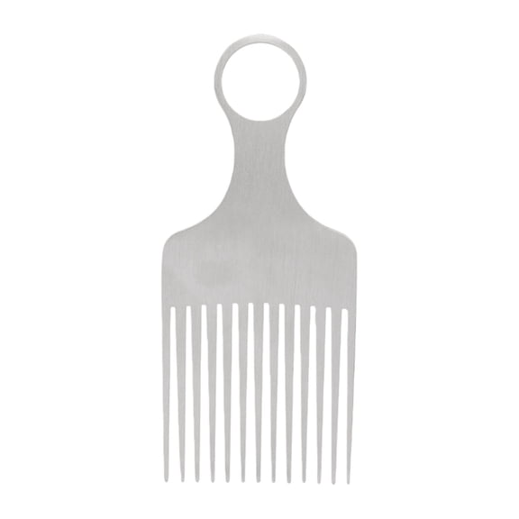 Travel Aluminum Comb Men Grooming Wide Teeth Detangling Essential Hangable