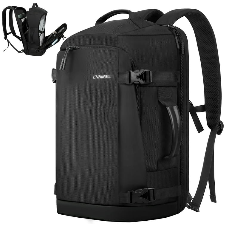 Travel Backpack 40L, TSA Friendly Flight Approved Carry-on Luggage Hand Water-resistant Lightweight Business Rucksack, Durable Large Weekender Bag Daypack Fits 17.3 Inch Laptop