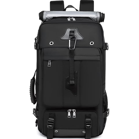 Travel Backpack 50L New Premium - Unisex Extra Large Laptop Backpack for Hiking, Climbing & Business Trips, Waterproof, Black