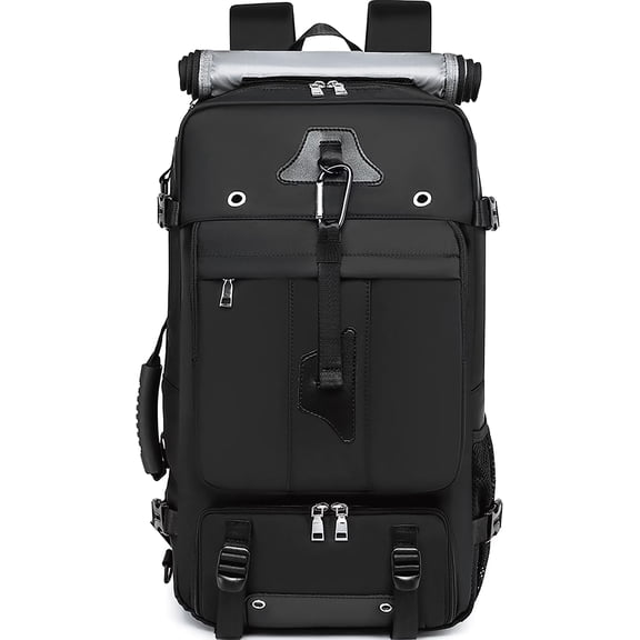 Travel Backpack 50L New Premium - Unisex Extra Large Laptop Backpack for Hiking, Climbing & Business Trips, Waterproof, Black