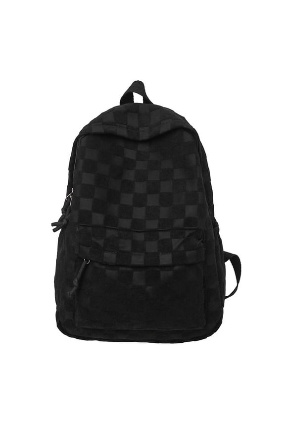 Travel Backpack Checkered Pattern Lightweight Water-Resistant Daypack,Multi-Pocket with Adjustable Straps,for Men Women Teenagers, for School Commute Travel Daily Use