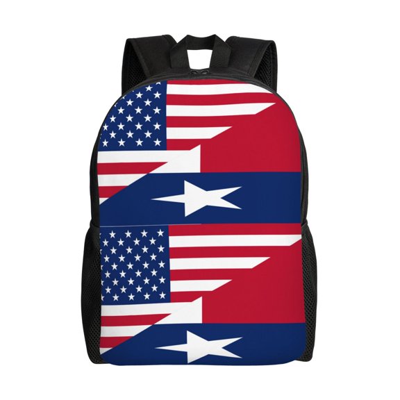 Travel Backpack For Women/Men America Texas Flag Carry On Backpack With Laptop Compartment Travel Backpack