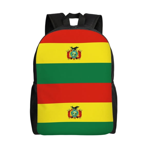 Travel Backpack For Women/Men Bolivian Flag Carry On Backpack With Laptop Compartment Travel Backpack