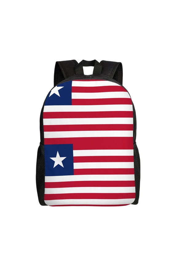 Travel Backpack For Women/Men Flag Of Liberia Carry On Backpack With Laptop Compartment Travel Backpack