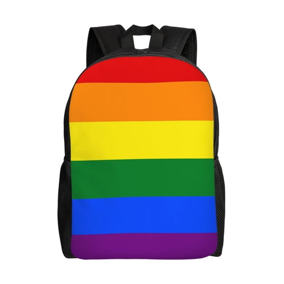 Travel Backpack For Women/Men Gay Pride Flag Rainbow Carry On Backpack With Laptop Compartment Travel Backpack