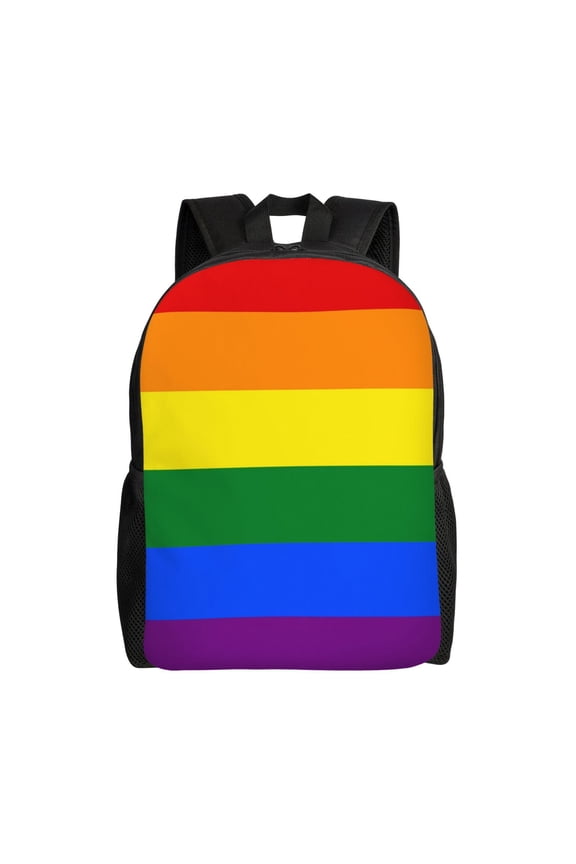 Travel Backpack For Women/Men Gay Pride Flag Rainbow Carry On Backpack With Laptop Compartment Travel Backpack