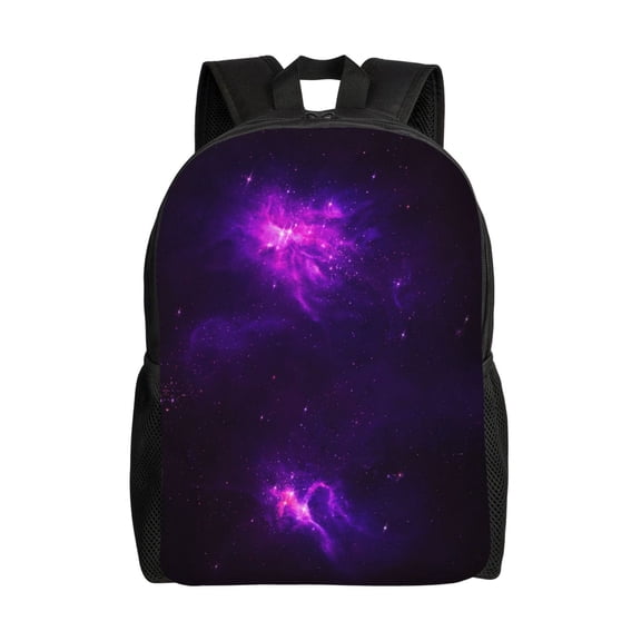 Travel Backpack For Women/Men Nebula Galaxy Purple Carry On Backpack With Laptop Compartment Travel Backpack