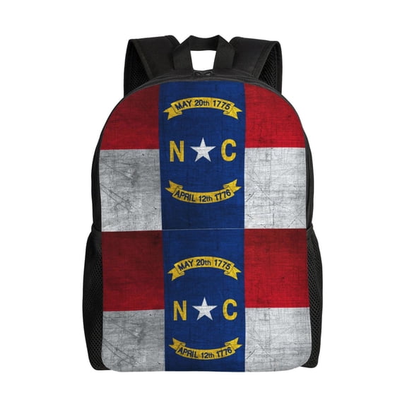 Travel Backpack For Women/Men North Carolina Flag Carry On Backpack With Laptop Compartment Travel Backpack