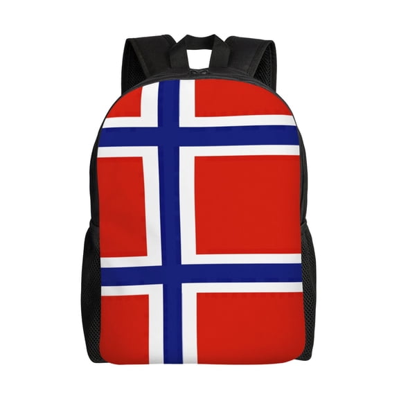 Travel Backpack For Women/Men Norwegian Flag Carry On Backpack With Laptop Compartment Travel Backpack