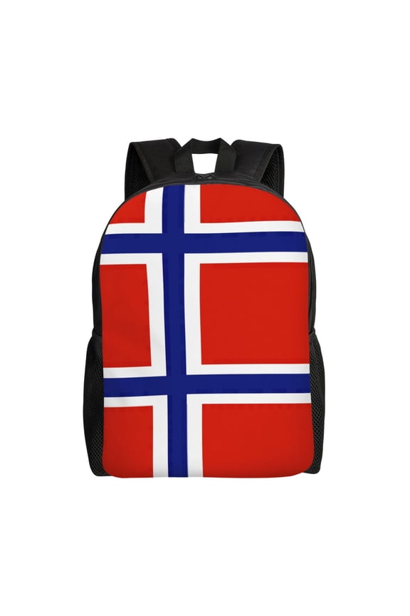 Travel Backpack For Women/Men Norwegian Flag Carry On Backpack With Laptop Compartment Travel Backpack