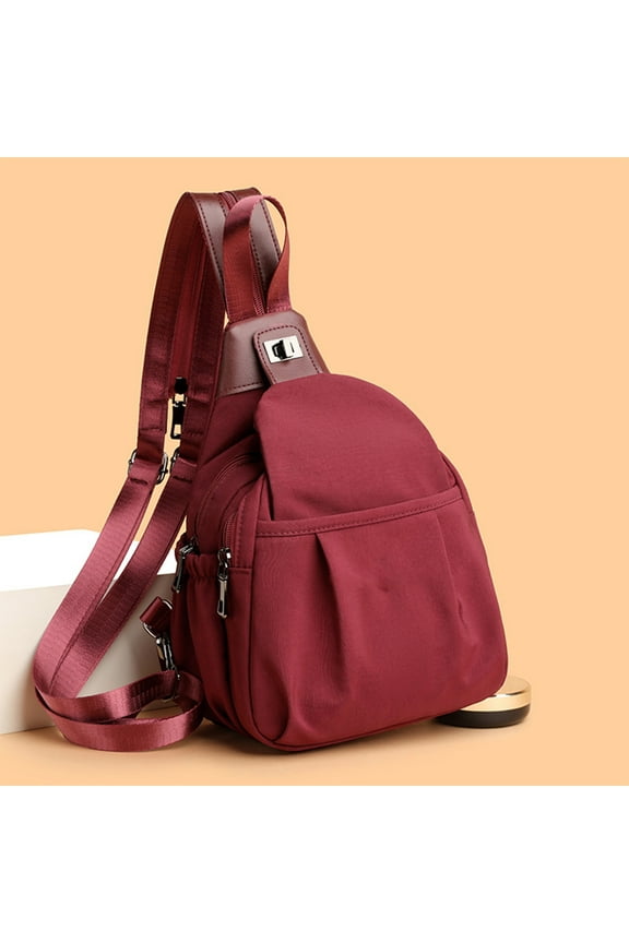 Travel Backpack For Women Versatile Small Backpack Large Capacity Convertible To Chest Crossbody Bag For Daily Use Cute Backpack